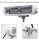 18W LED Boat - 9-32Volts - White casing - spreader light - Emmitt Color: Dual color / Blue & White - Aluminum Alloy Metal  - WK-WDU18BW - AZLED